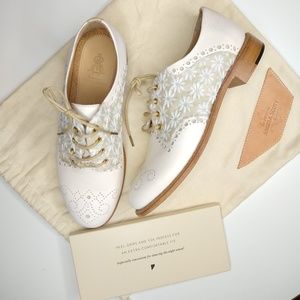 The Office of Angela Scott Embroidered Leather Oxf